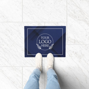 Personalised Company Welcome Mat with  Logo Here
