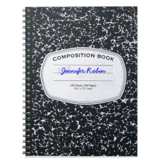 Personalised Composition Style Notebook
