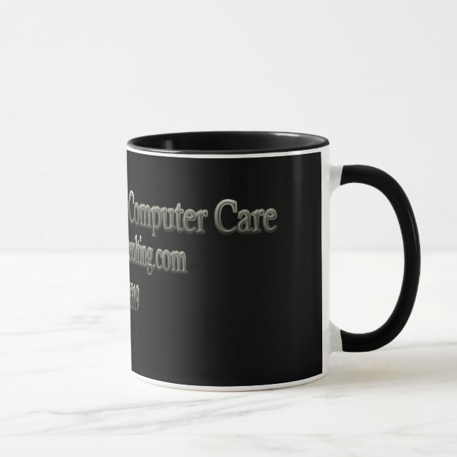 Personalised Computer Care Coffee Mug (Right)
