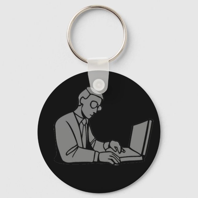 Personalised Computer Care Keychain (Front)