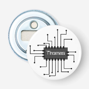 Personalised Computer IC Chip Image Bottle Opener