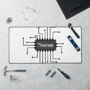 Personalised Computer IC Chip Image Desk Mat