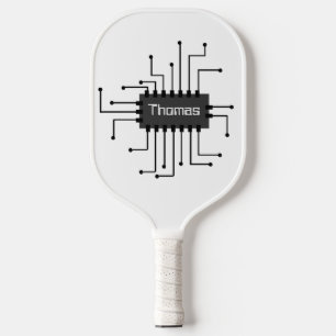 Personalised Computer IC Chip Image Pickleball Paddle