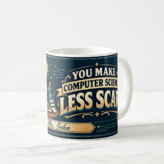 Personalised Computer Science Teacher Mug, Thanks! Coffee Mug