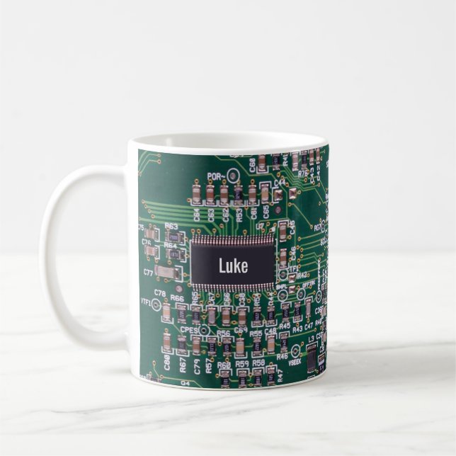 Personalised Computer Technology Motherboard  Coff Coffee Mug (Left)