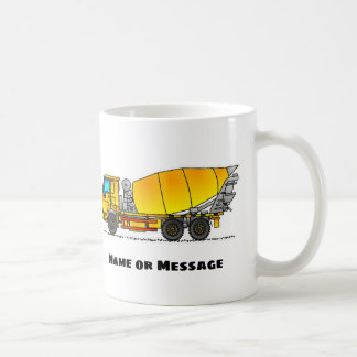 Personalised Concrete Mixer Mug, Construction Gift Coffee Mug