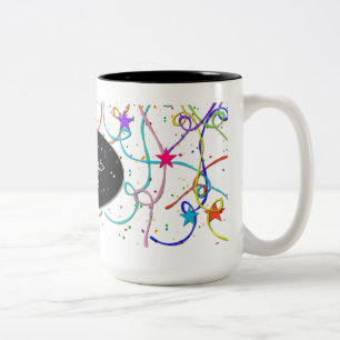 Personalised Confetti and Stars Pattern Mug