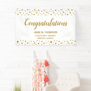 Personalised Confetti Congratulations Graduate  Banner