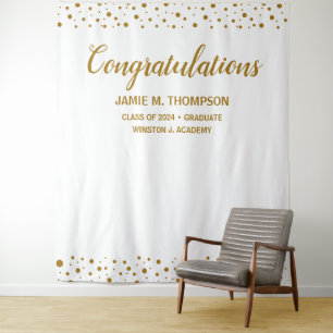 Personalised Confetti Congratulations Graduate Tapestry