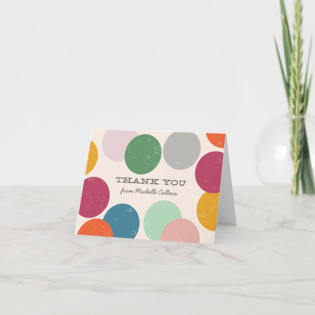 Personalised | Confetti Thank You Card (Front)