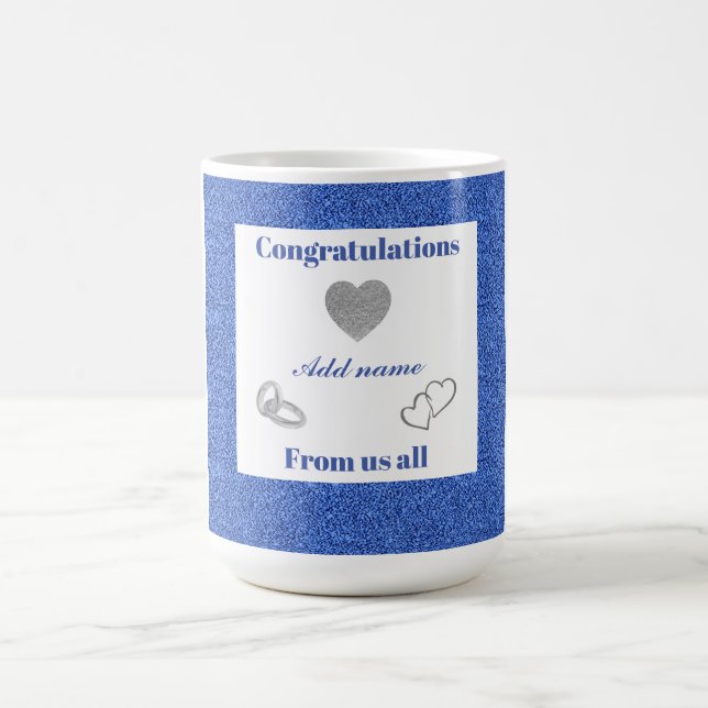 Personalised Congratulations from us all mug (Center)