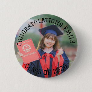 Personalised Congratulations Name Age class of 6 Cm Round Badge