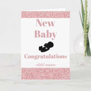 Personalised Congratulations new baby card