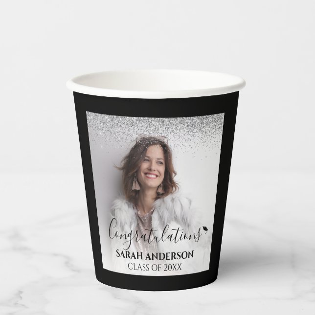 Personalised Congratulations Photo Paper Cups (Front)