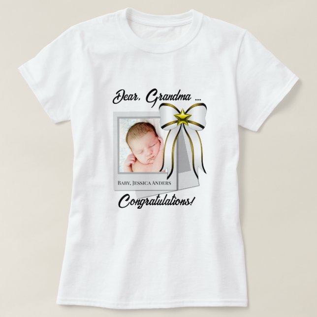 Personalised Congratulations Photo T-shirt  (Design Front)