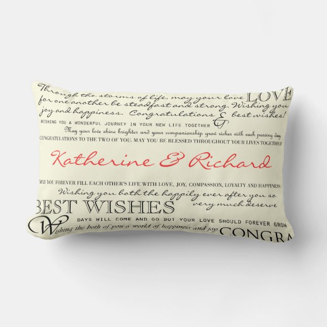 Personalised Congratulations Pillow (Front)