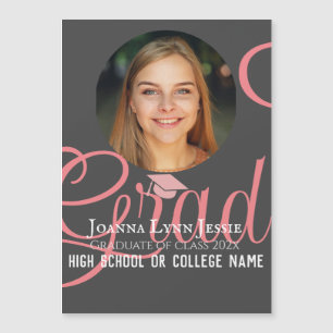 Personalised Congratulations script Graduate Photo
