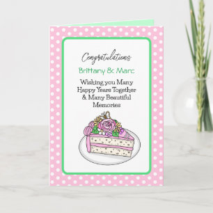 Personalised Congratulations Wedding Card