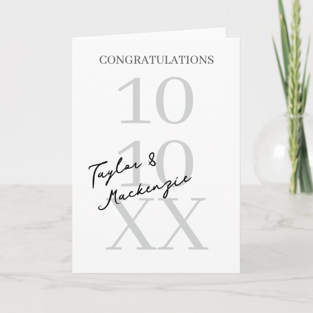 Personalised Congratulations Wedding or Engagement Card (Front)