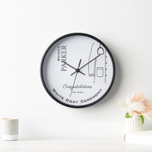 Personalised Congratulations White Coat Ceremony   Clock