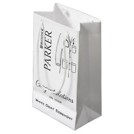 Personalised Congratulations White Coat Ceremony  Small Gift Bag