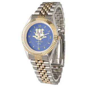 Personalised Connecticut State Flag Watch Design