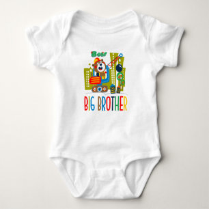 Personalised Construction Big Brother Baby Bodysuit
