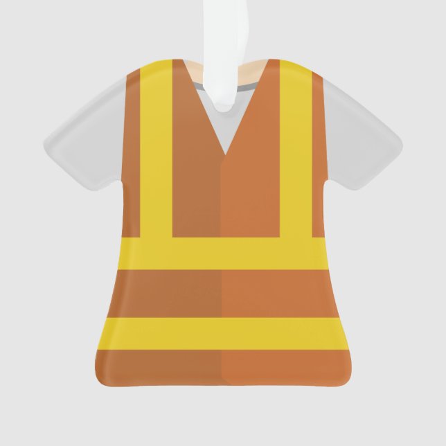 Personalised Construction Contractor Christmas Ornament (Front)