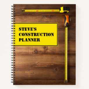 Personalised Construction Notebook