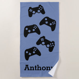 Personalised Controllers Video Game Controller Beach Towel
