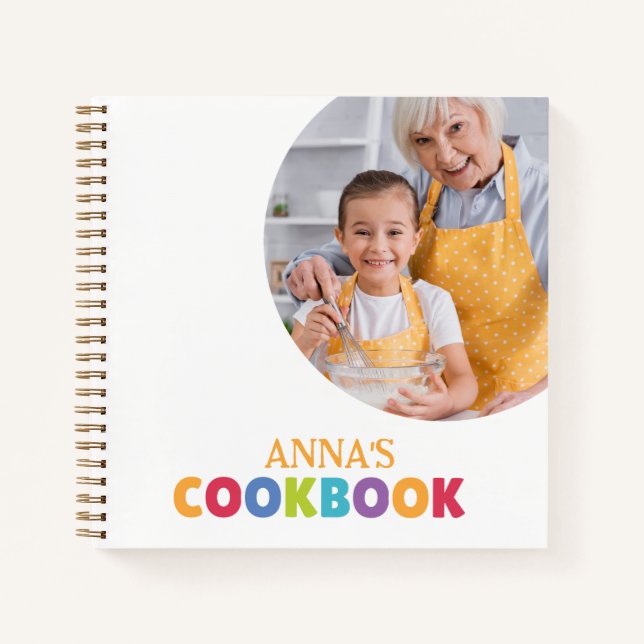 Personalised Cookbook (Your Photo)  Notebook (Front)