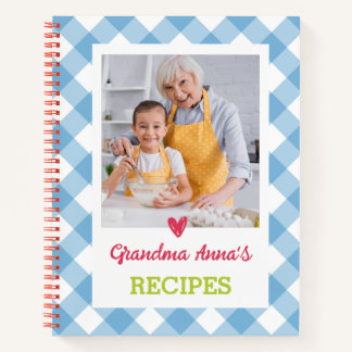 Personalised Cookbook (Your Photo) Recipe Notebook