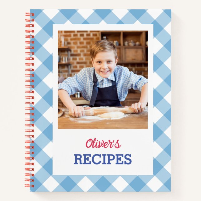 Personalised Cookbook (Your Photo) Recipe Notebook (Front)