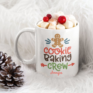 Personalised Cookie Baking Crew Coffee Mug