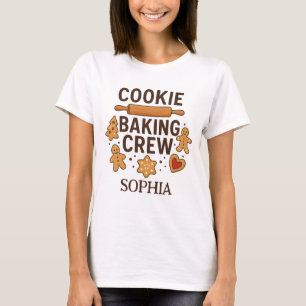 Personalised Cookie Baking Crew – Custom Name T-Shirt