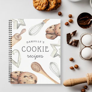 Personalised Cookie Baking Recipe Notebook