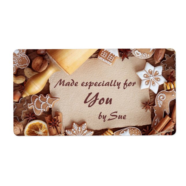 Personalised Cookie Gift Labels (Front)