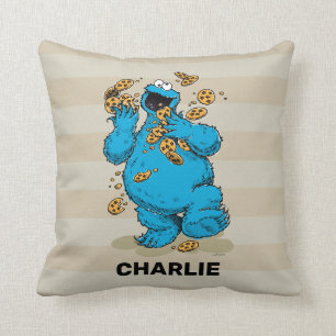 Personalised Cookie Monster Crazy Cookies Cushion