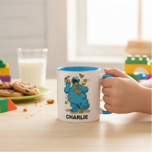 Personalised Cookie Monster Crazy Cookies Mug