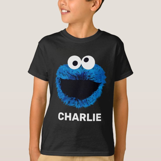Personalised Cookie Monster | Watercolor Trend T-Shirt (Front)