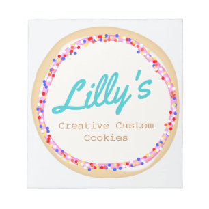  Personalised Cookie or Cupcake Notepad