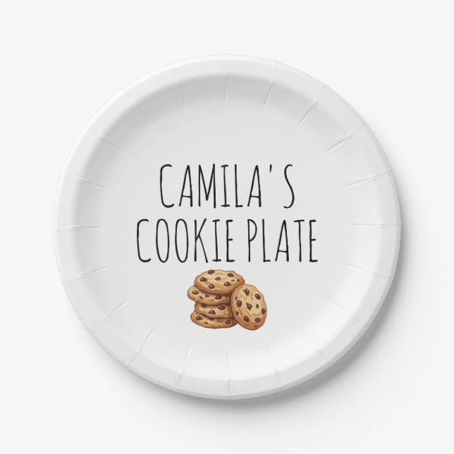 Personalised Cookie Plate (Front)