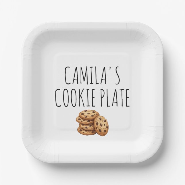 Personalised Cookie Plate (Front)