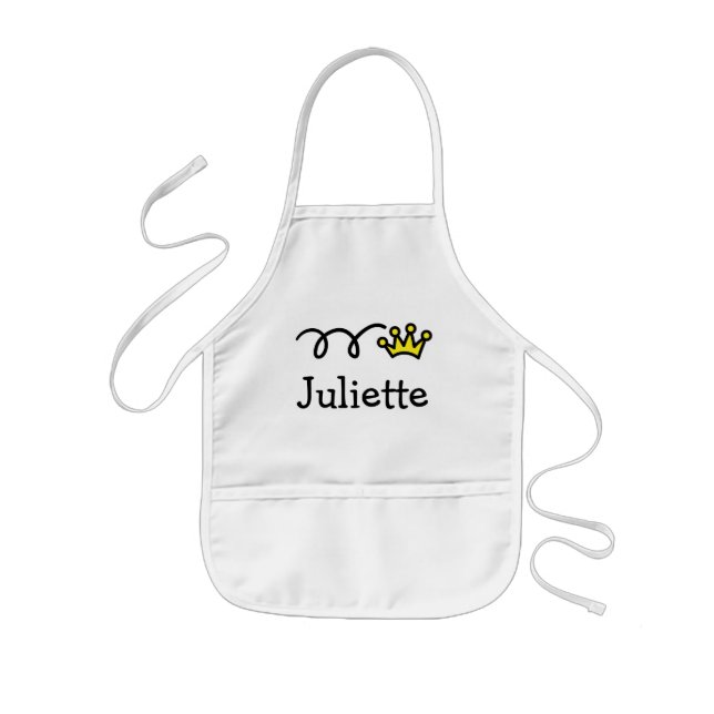 Personalised cooking apron for little kids (Front)