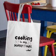 Personalised Cooking is my Superpower Funny Gift