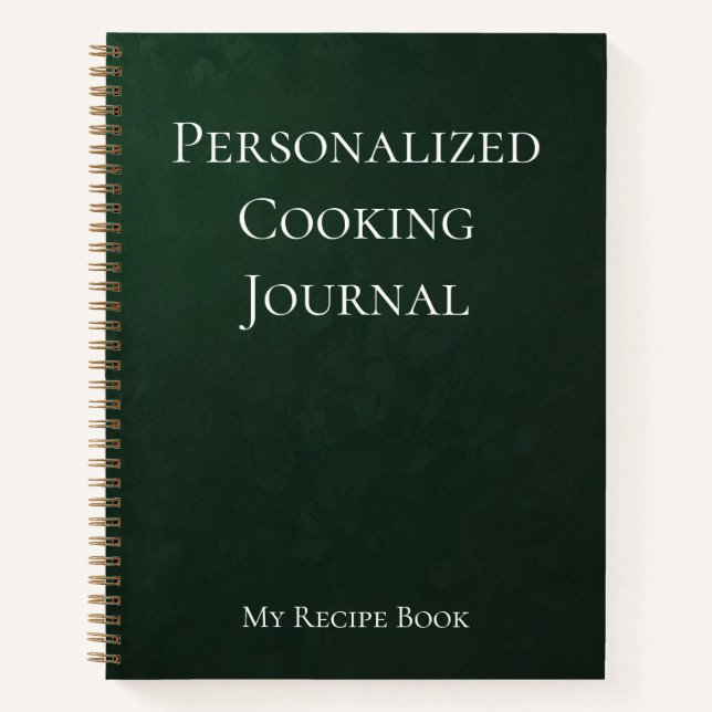 Personalised Cooking Journal (Front)