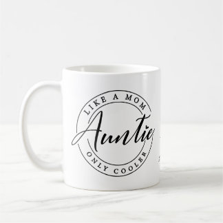 Personalised Cool Auntie Coffee Mug