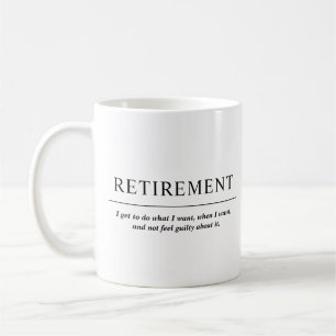 Personalised Cool Custom Retirement Coffee Mug