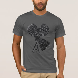 Personalised Cool Gift for Badminton Players T-Shirt
