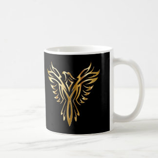 Personalised Cool Gold Phoenix Coffee Mug